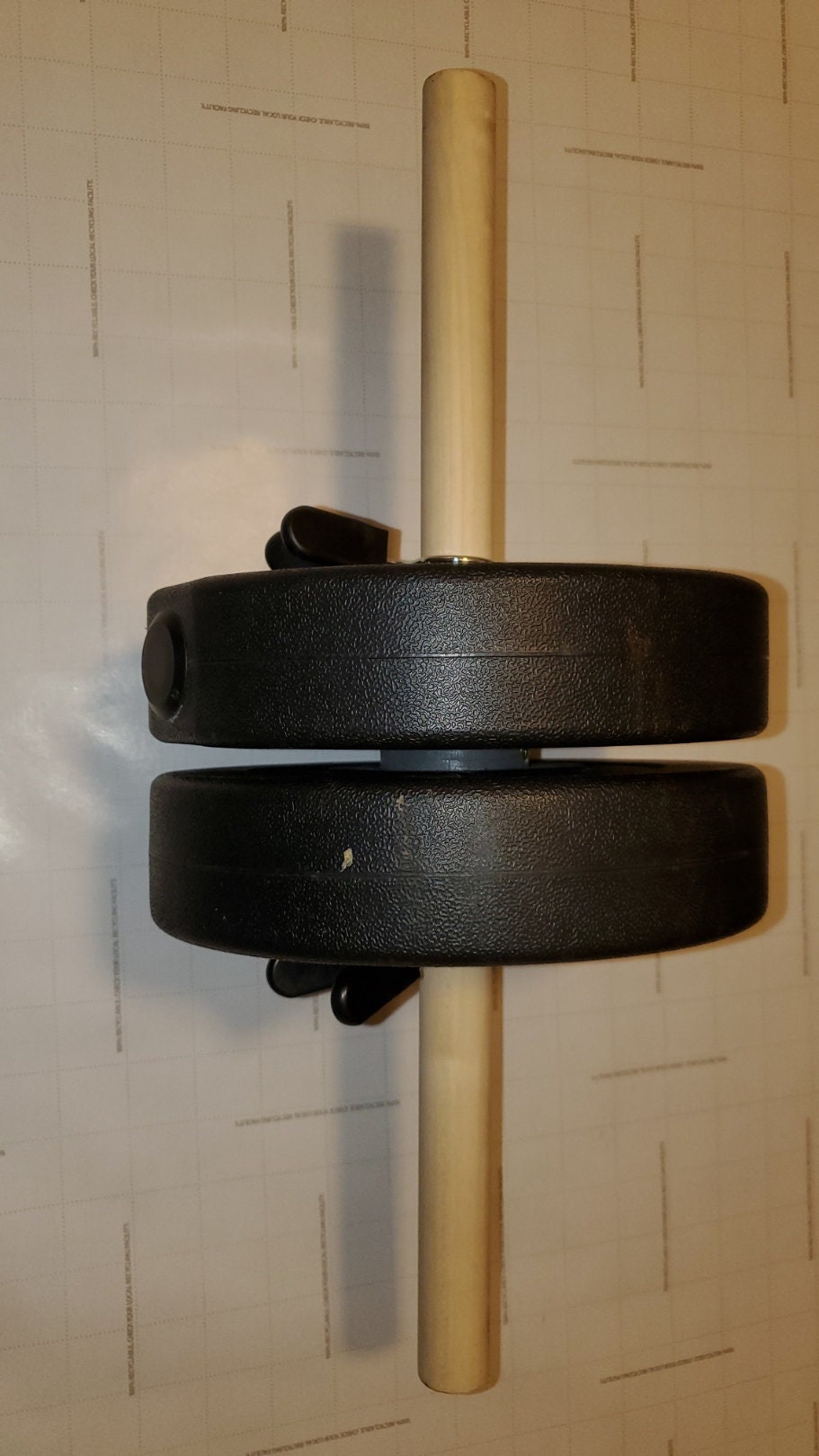 Standard Sashi Ishi handle, two-handed chi ishi, olympic size, hojo undo swingbell