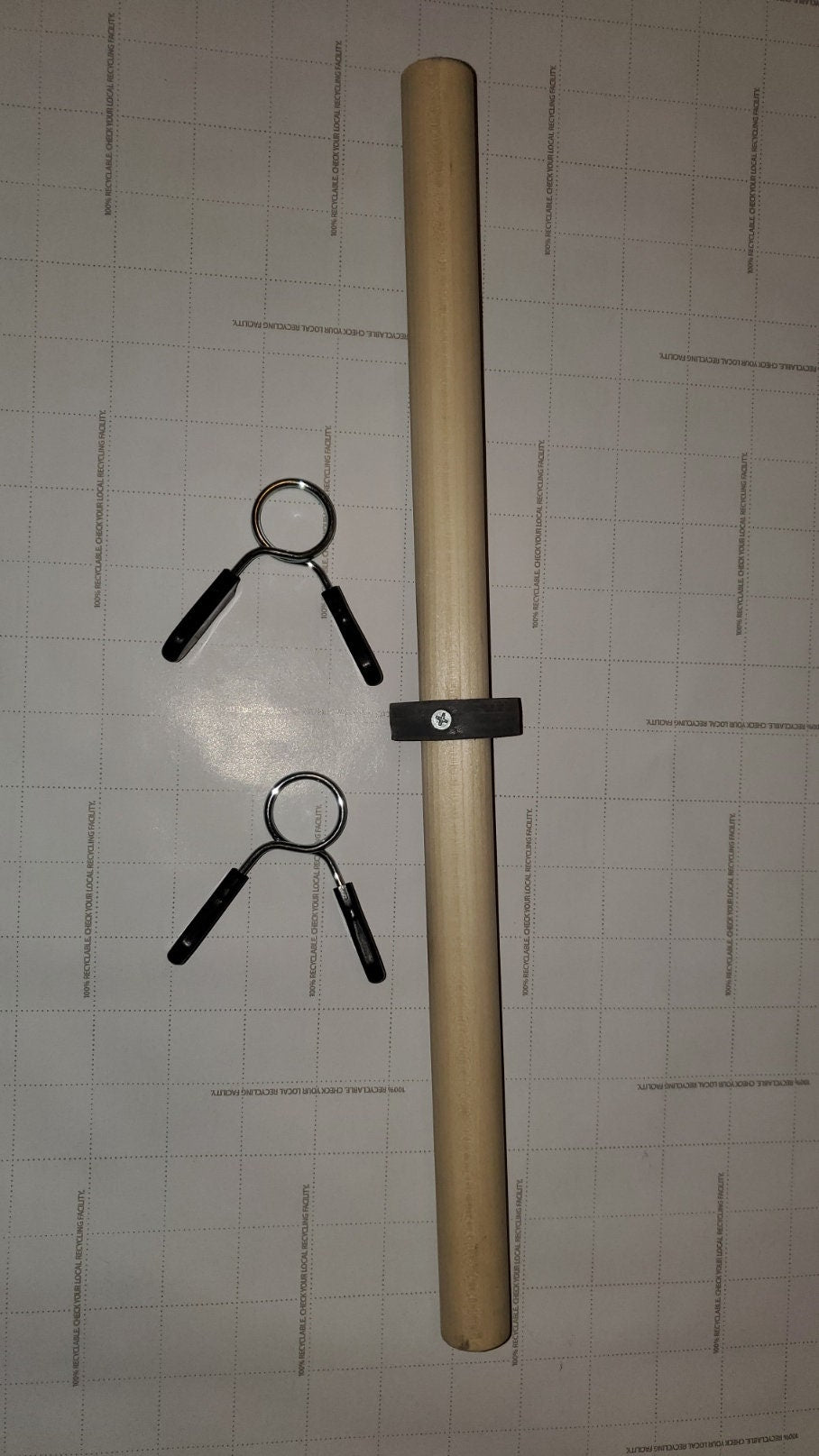 Standard Sashi Ishi handle, two-handed chi ishi, olympic size, hojo undo swingbell