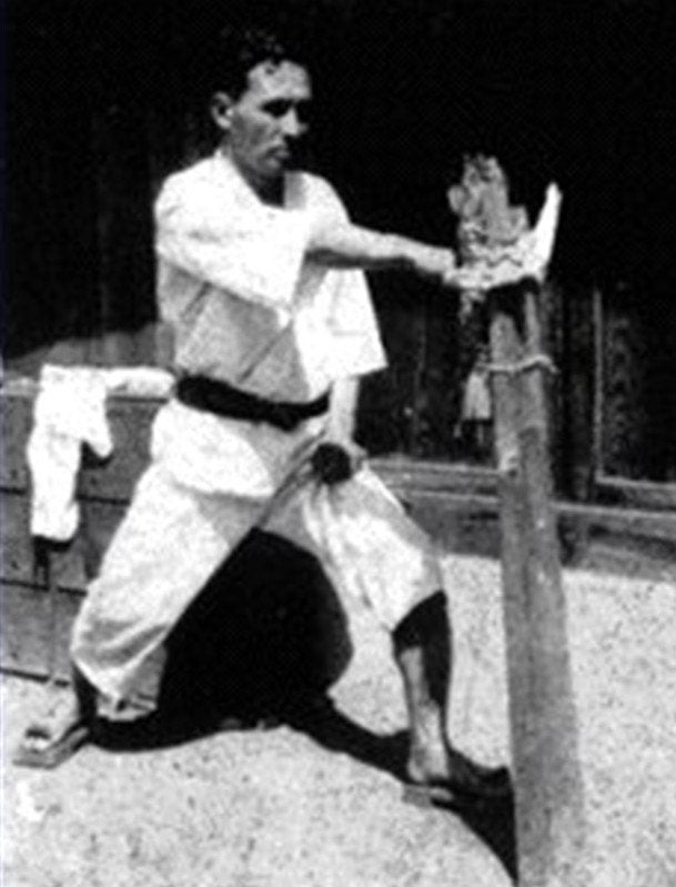 Ground Mounted Makiwara (Martial Arts Training) Karate, Kung Fu, MMA, Hojo Undo