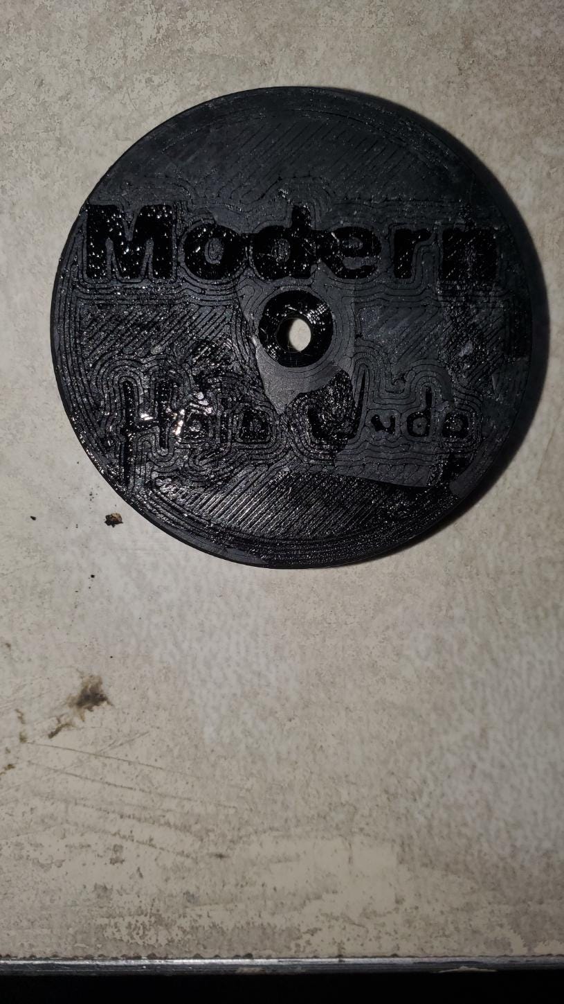 Chi Ishi handle, Custom Message, standard size, martial arts training tool, hojo undo