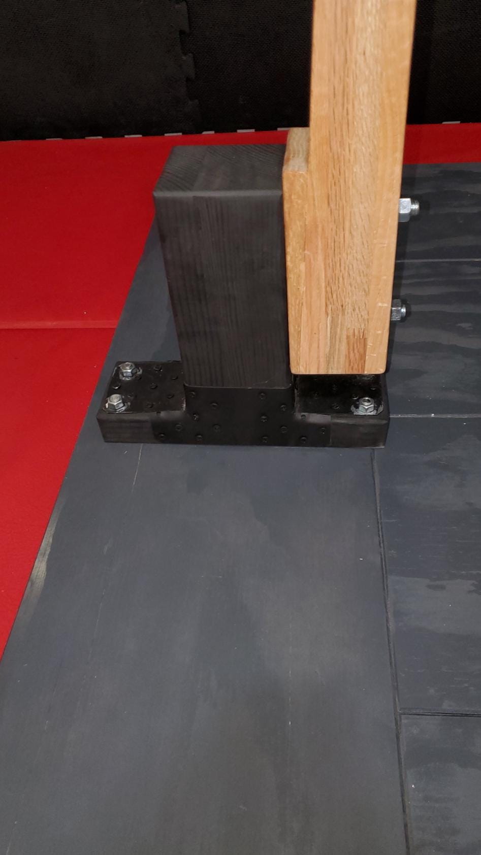 Oak Makiwara with Large Platform (Martial Arts) Karate, Kung Fu, MMA, Hojo Undo